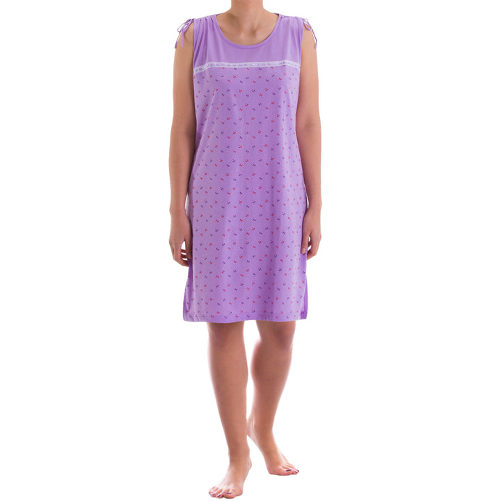Nachthemd Kleid - Schleifchendruck
