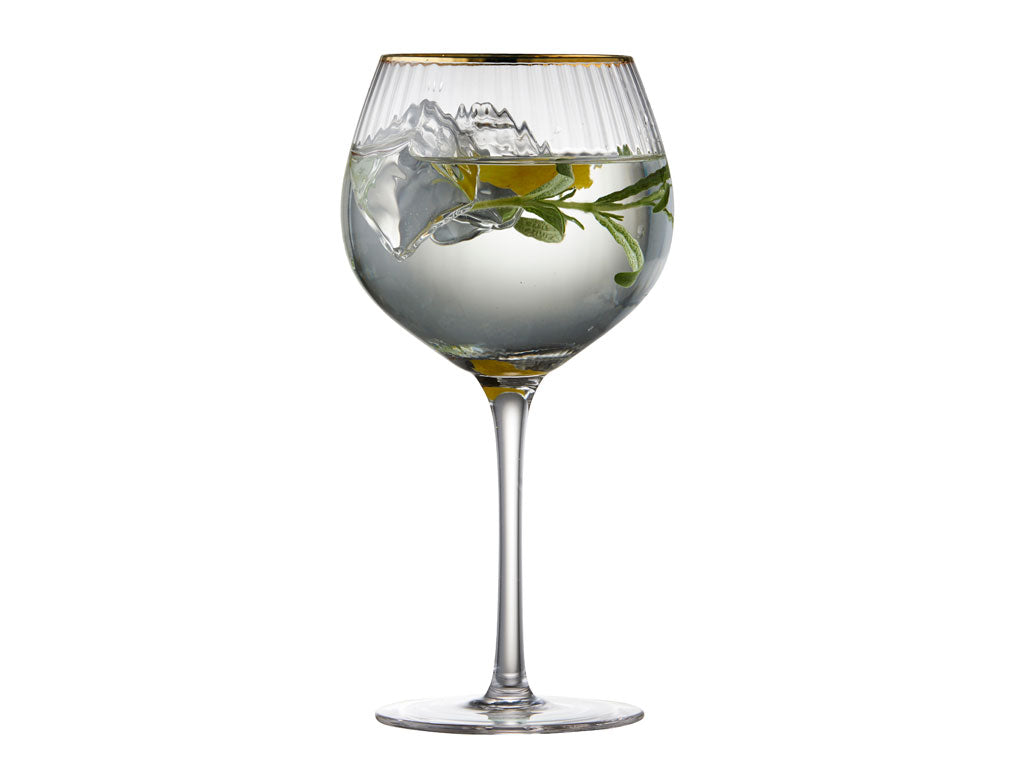 Big Gin & Tonic Glas Palermo Goldrand