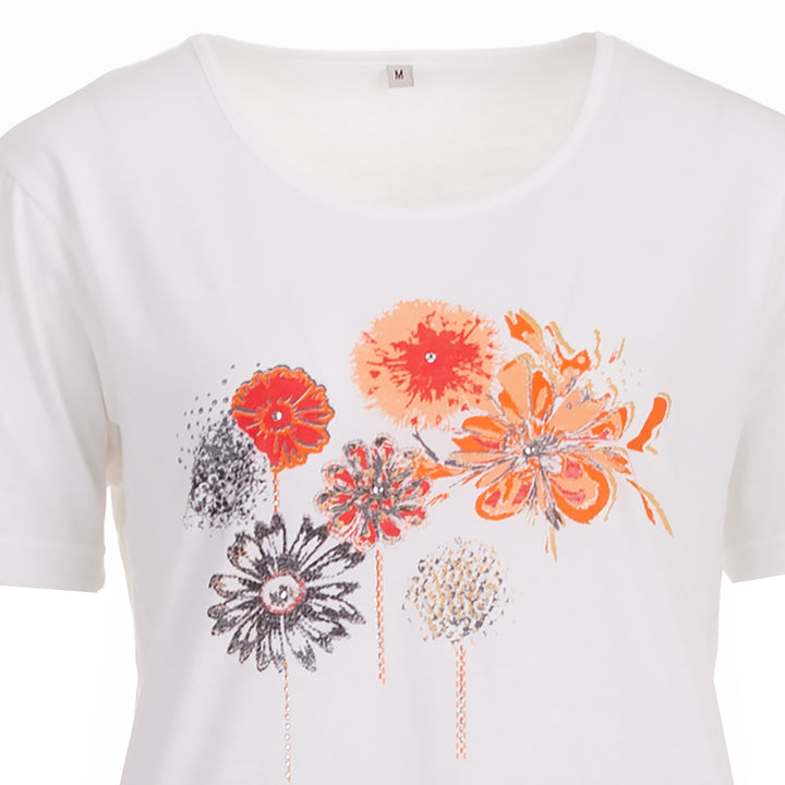 T-Shirt - Blume Steine