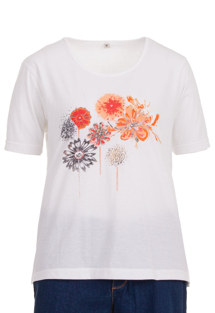 T-Shirt - Blume Steine