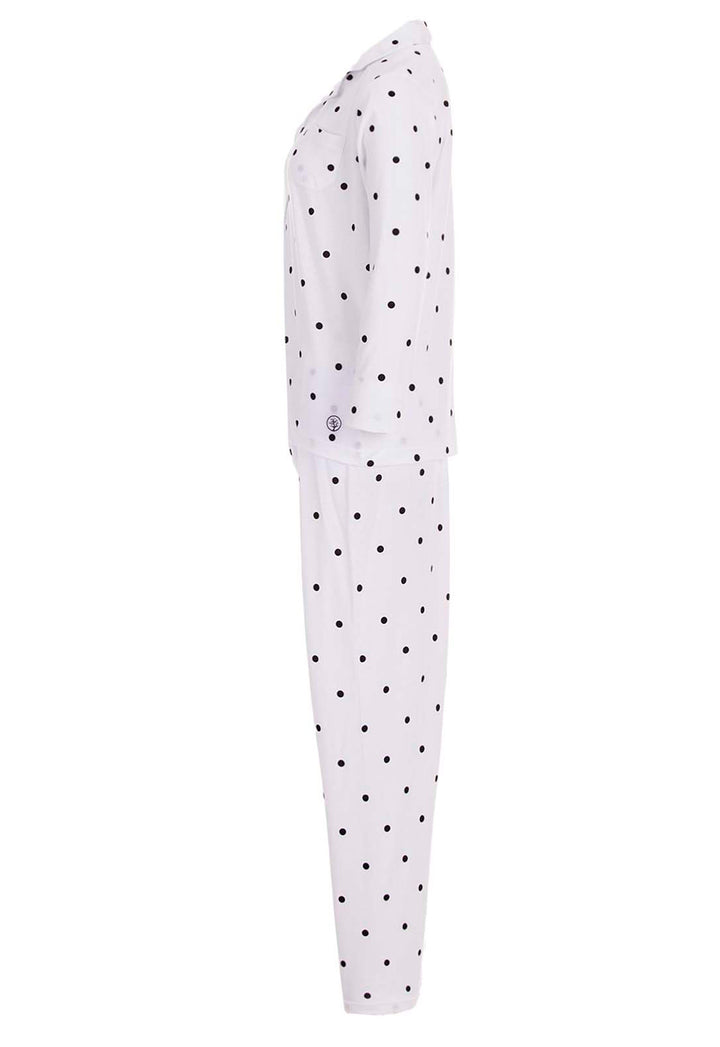 Pyjama Set Langarm - Dots & Streifen