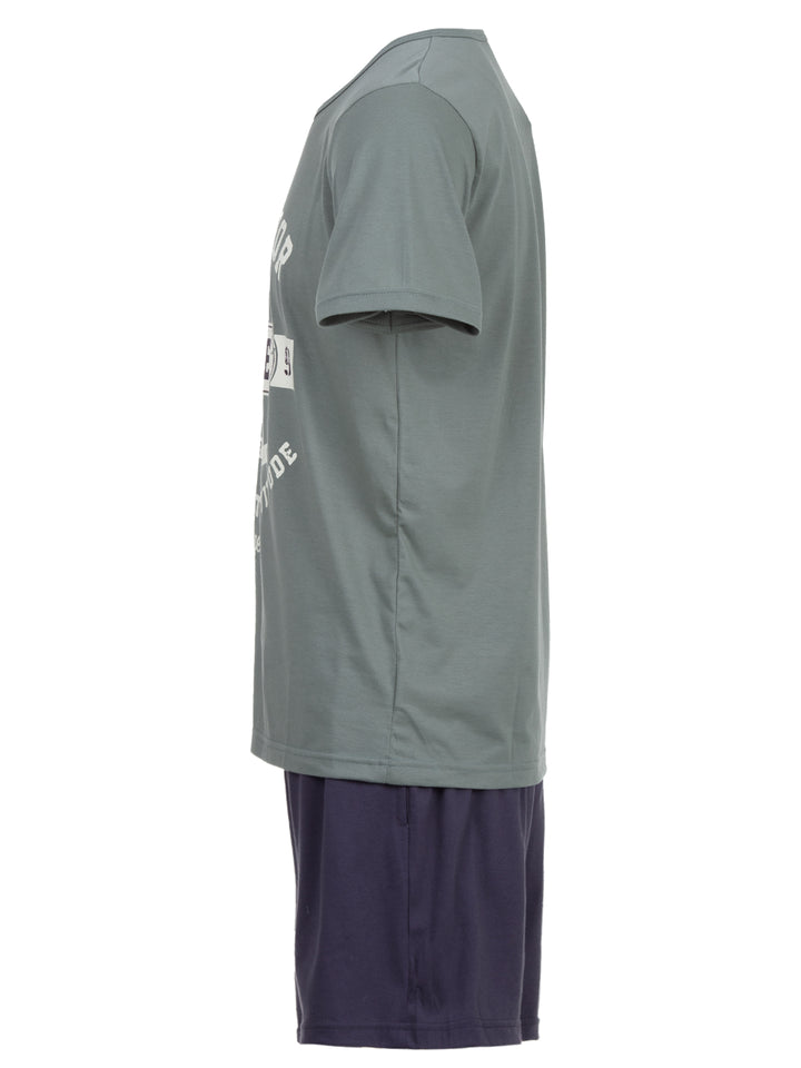 Pyjama Set Shorty - Vintage Blaue Shorts