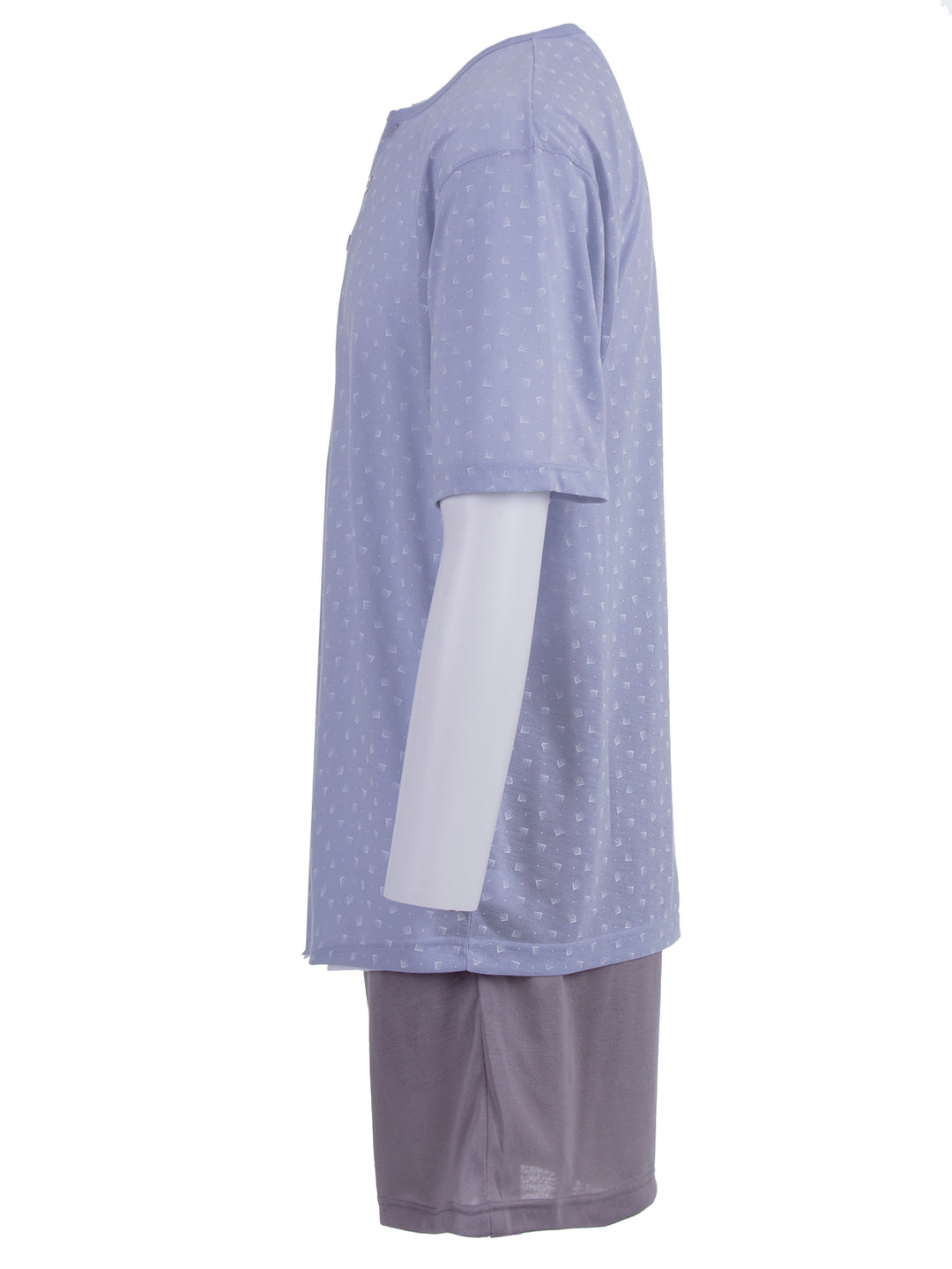 Pyjama Set Shorty - Knöpfe Rechteck