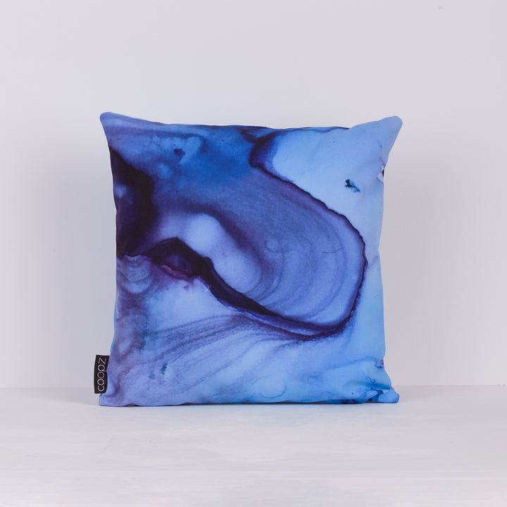 Pillowcase Blue Alcohol Ink