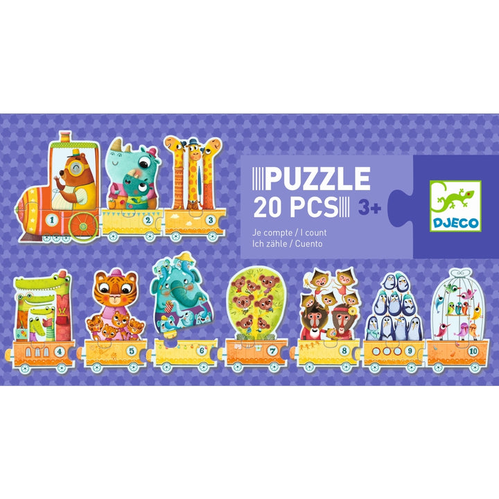 Lernspiel: Puzzle duo/trio Erstes Zählen