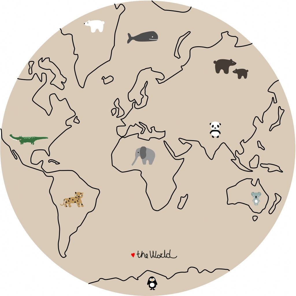 Chair mat The World
