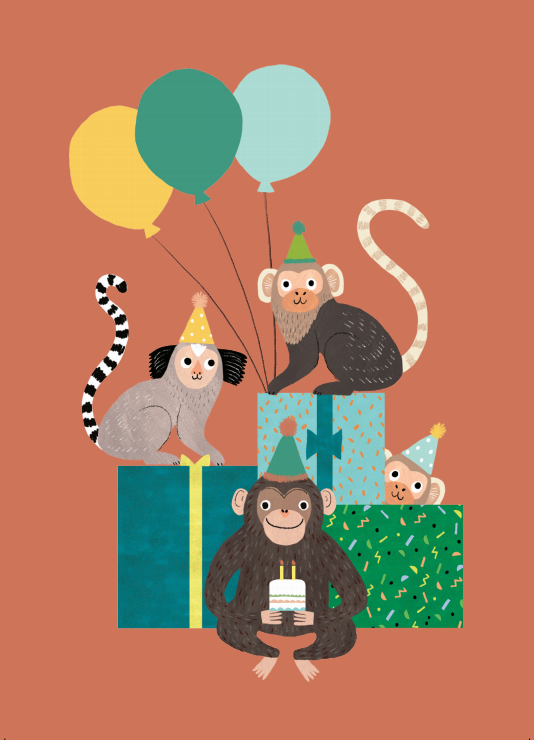 Postkarte Petit Monkey