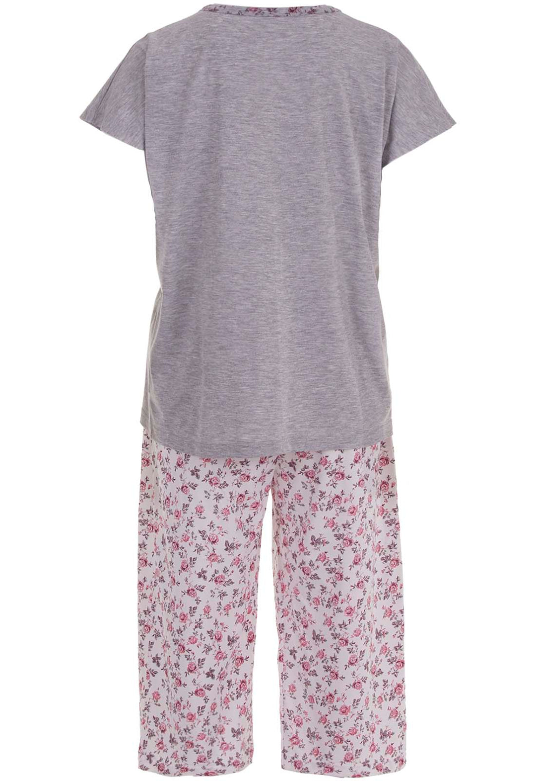 Pyjama Set Capri - Rose Herz Brusttasche