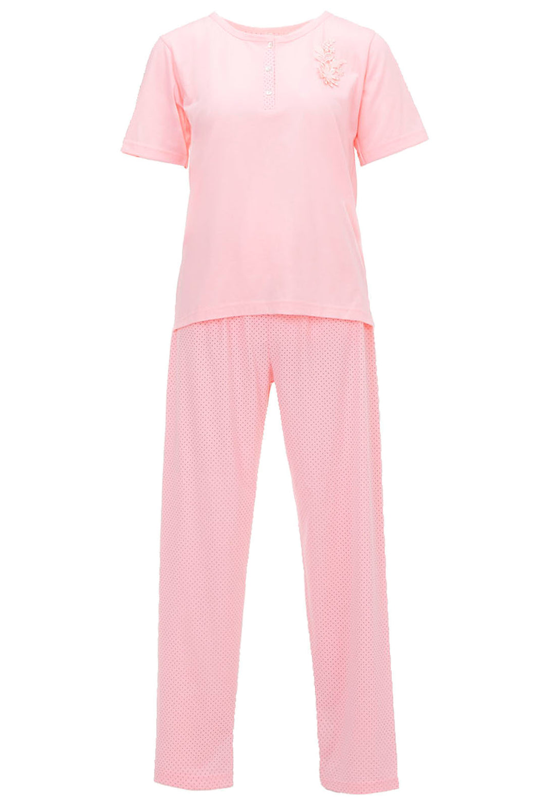 Pyjama Set Kurzarm - Uni Punkte
