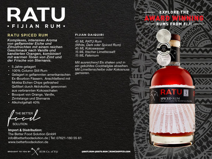 RATU Spiced Rum 5 Jahre