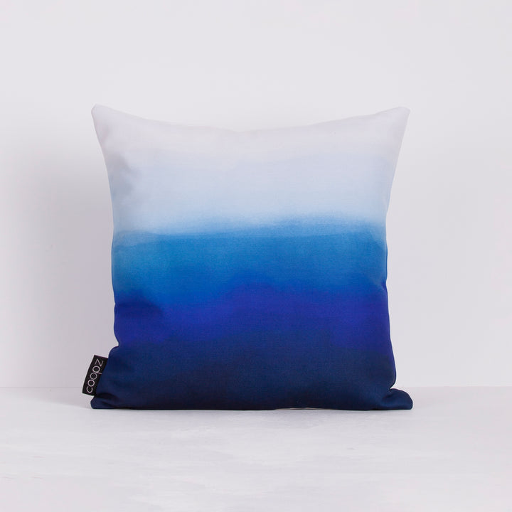 Cushion Cover Dip Dye Canvas Navy