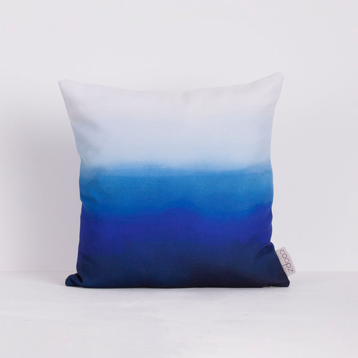Cushion Cover Dip Dye Canvas Navy