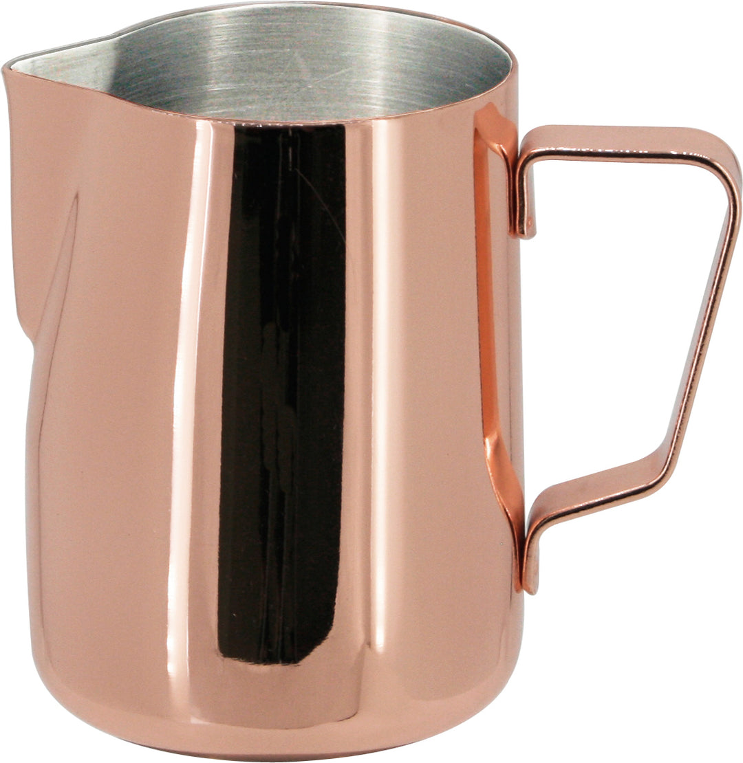Glossy coating on the outside of the milk jug