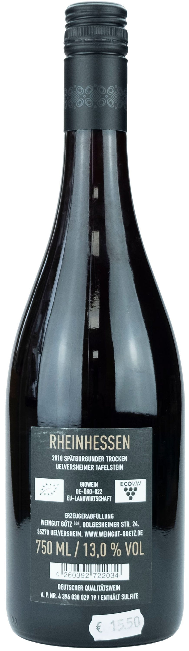 h3 Pinot Noir Tafelstein 2018 0,75l