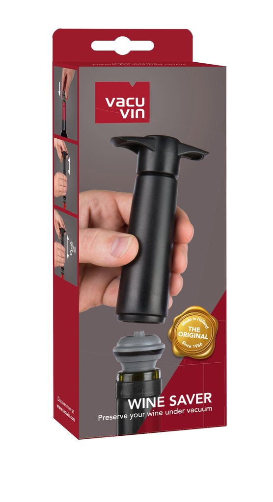 Wine pump with 2 stoppers