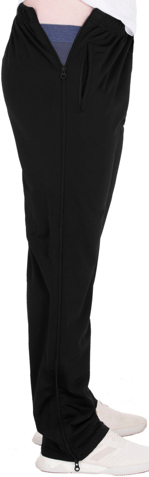 Training and leisure pants - zipper on the side