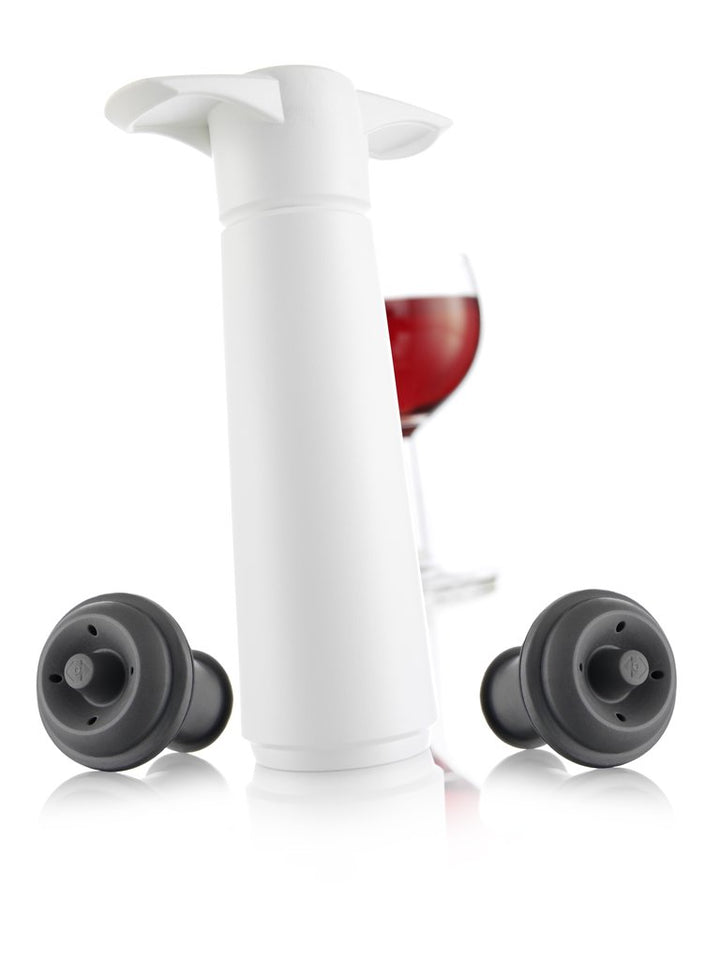 Wine pump with 2 stoppers