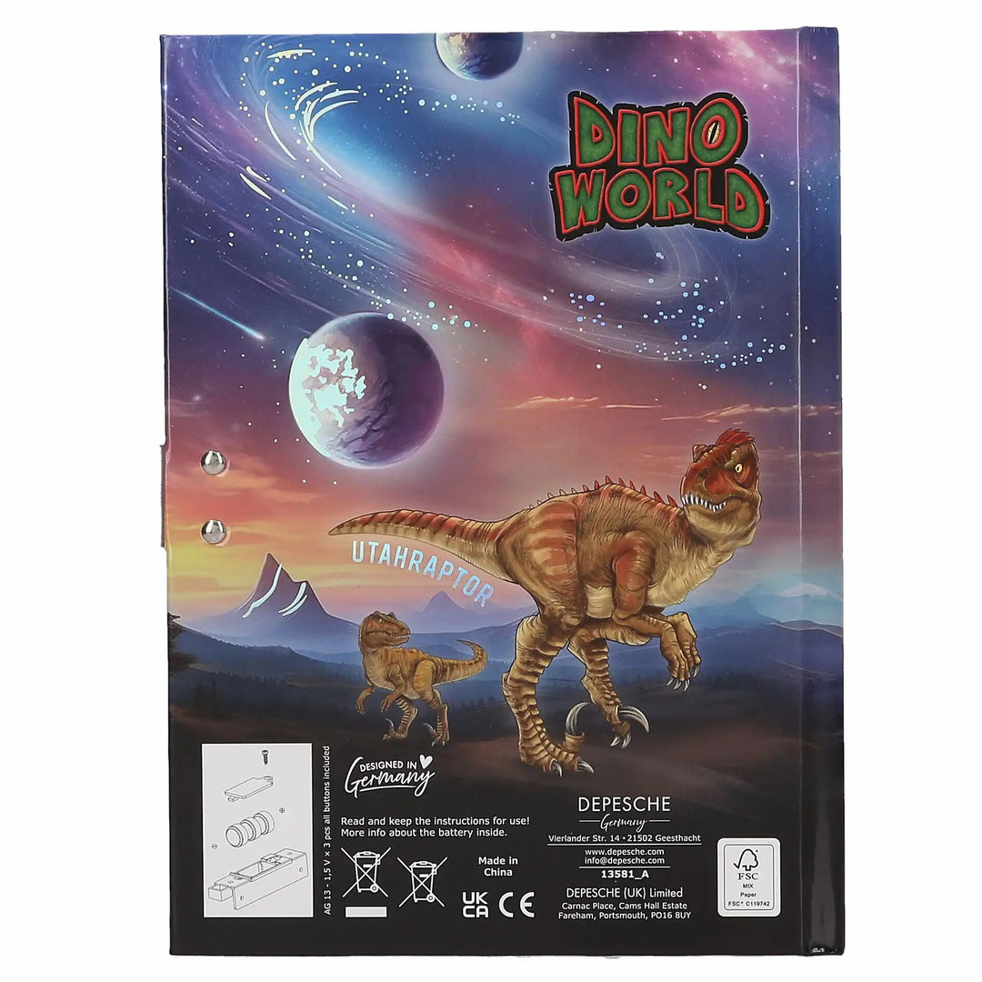 Dino World Secret Code Diary with Sound