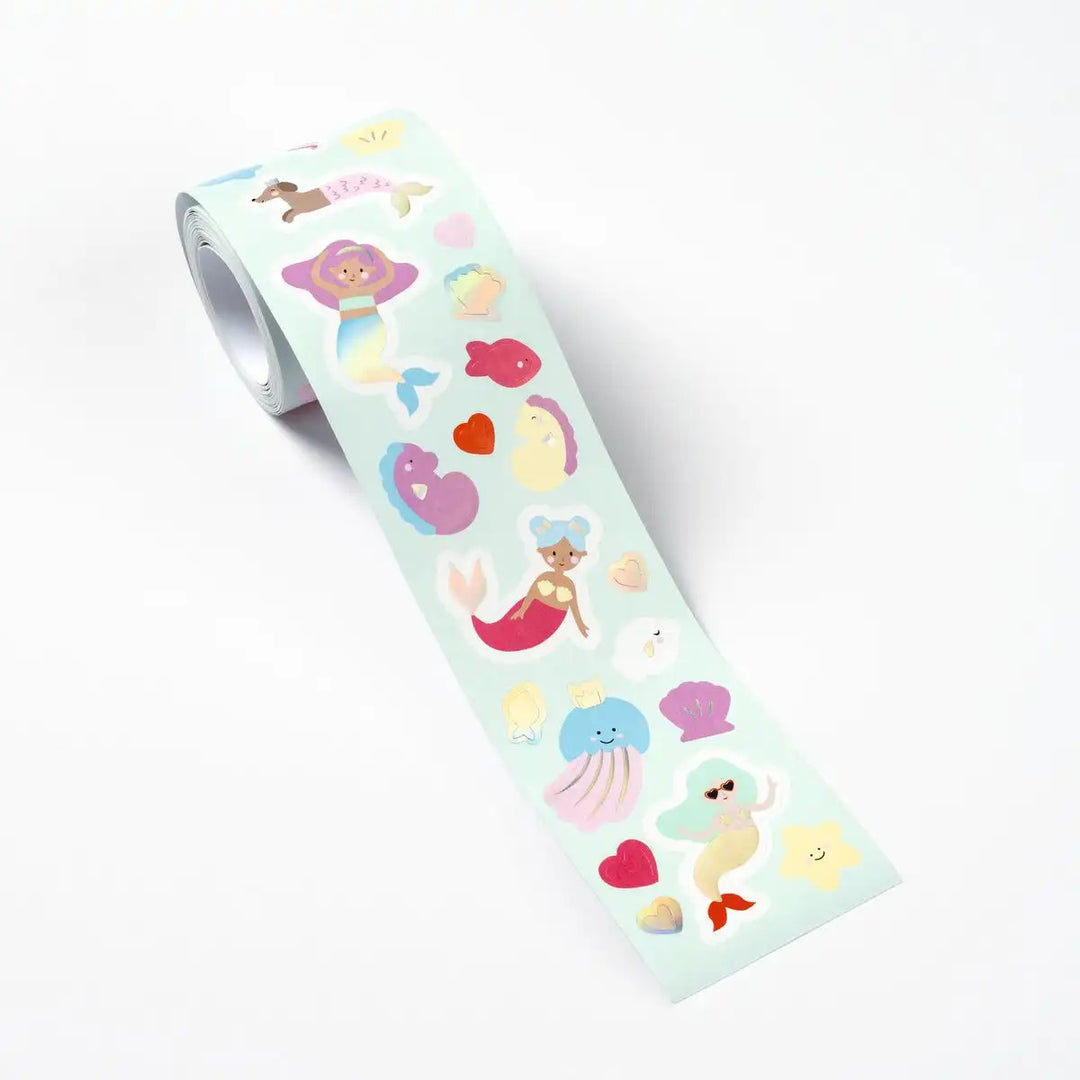 Stickerrolle Mermaid irisierend 4m 368 Stück