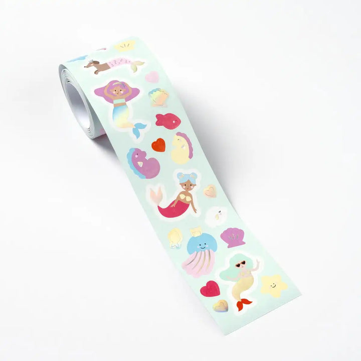 Stickerrolle Mermaid irisierend 4m 368 Stück