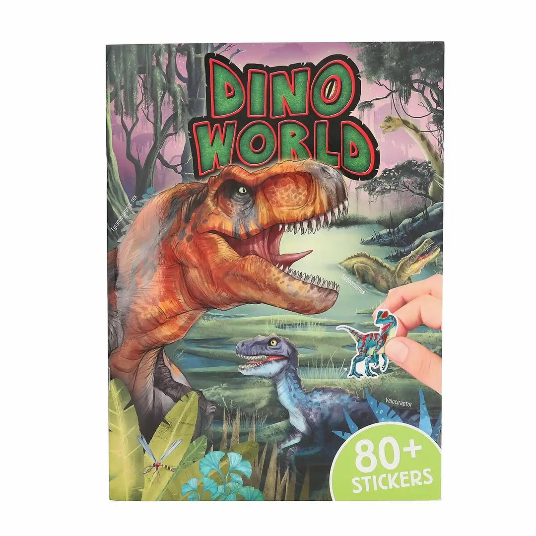 DINO World Sticker Book with Puffy Stickers