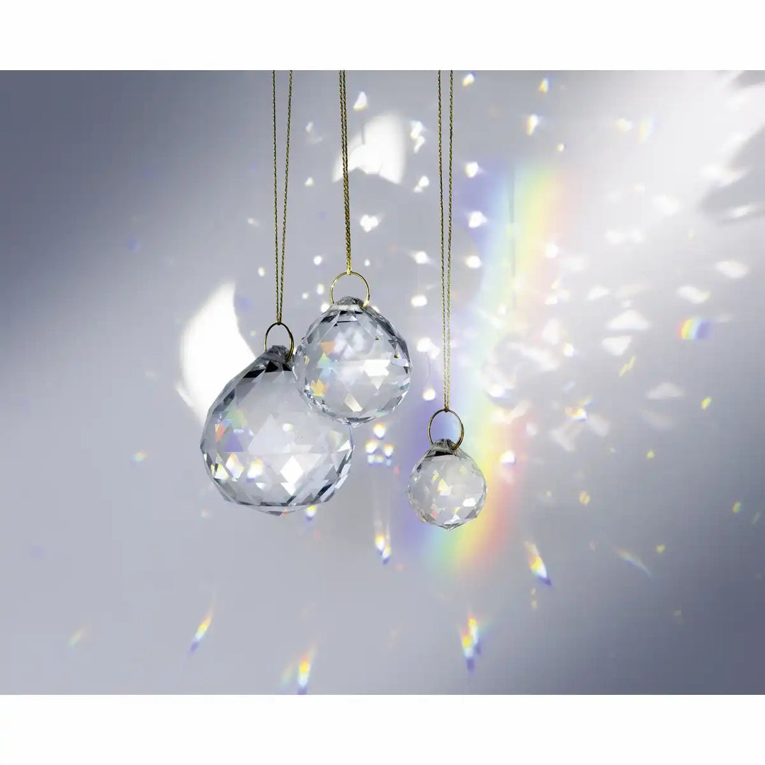 Sun Catcher Crystal Trio – 3 Glass Crystal Balls
