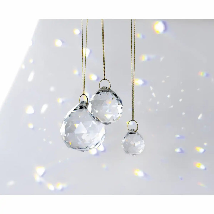 Sun Catcher Crystal Trio – 3 Glass Crystal Balls