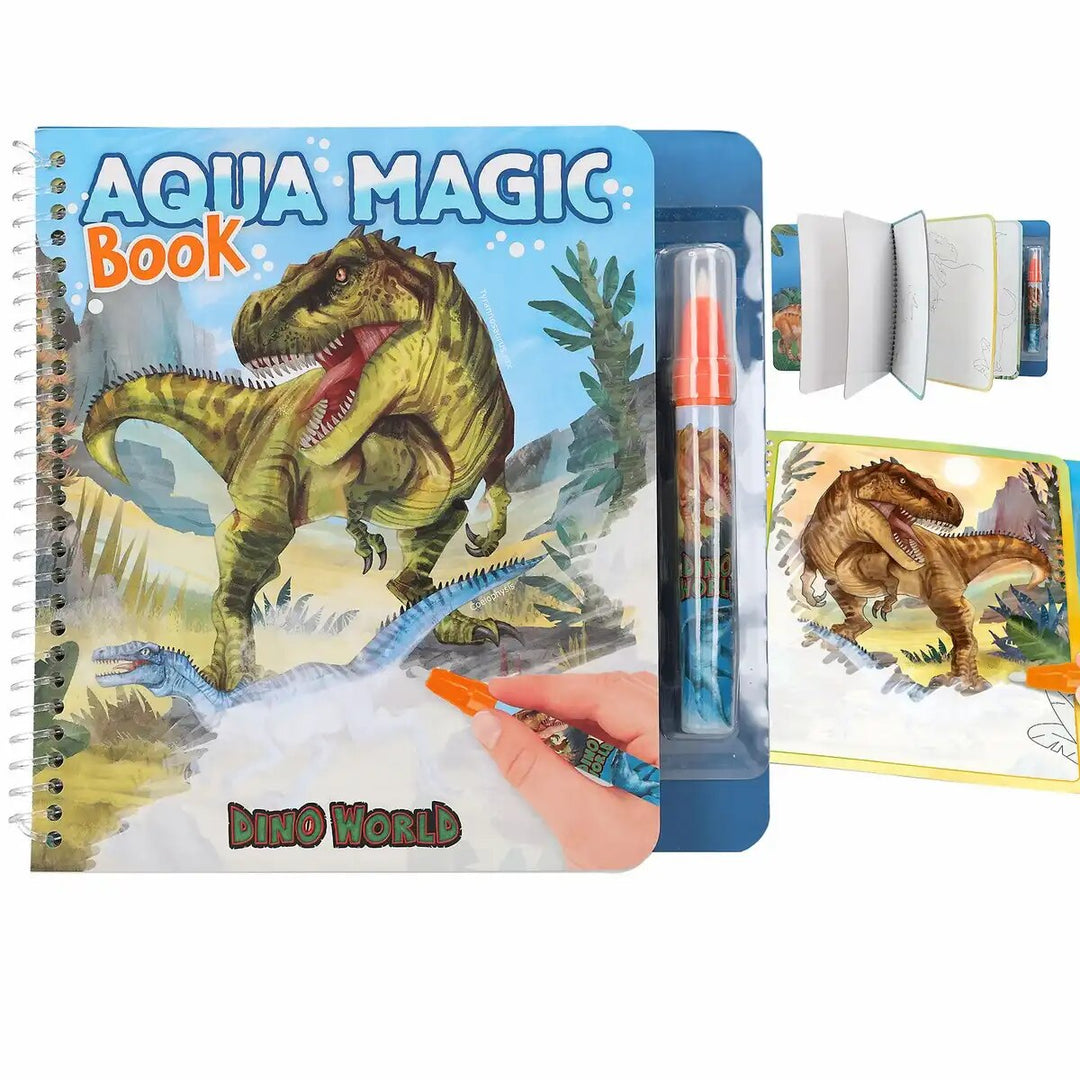 DINO World Aqua Magic Book – Colouring Book with Water Pen