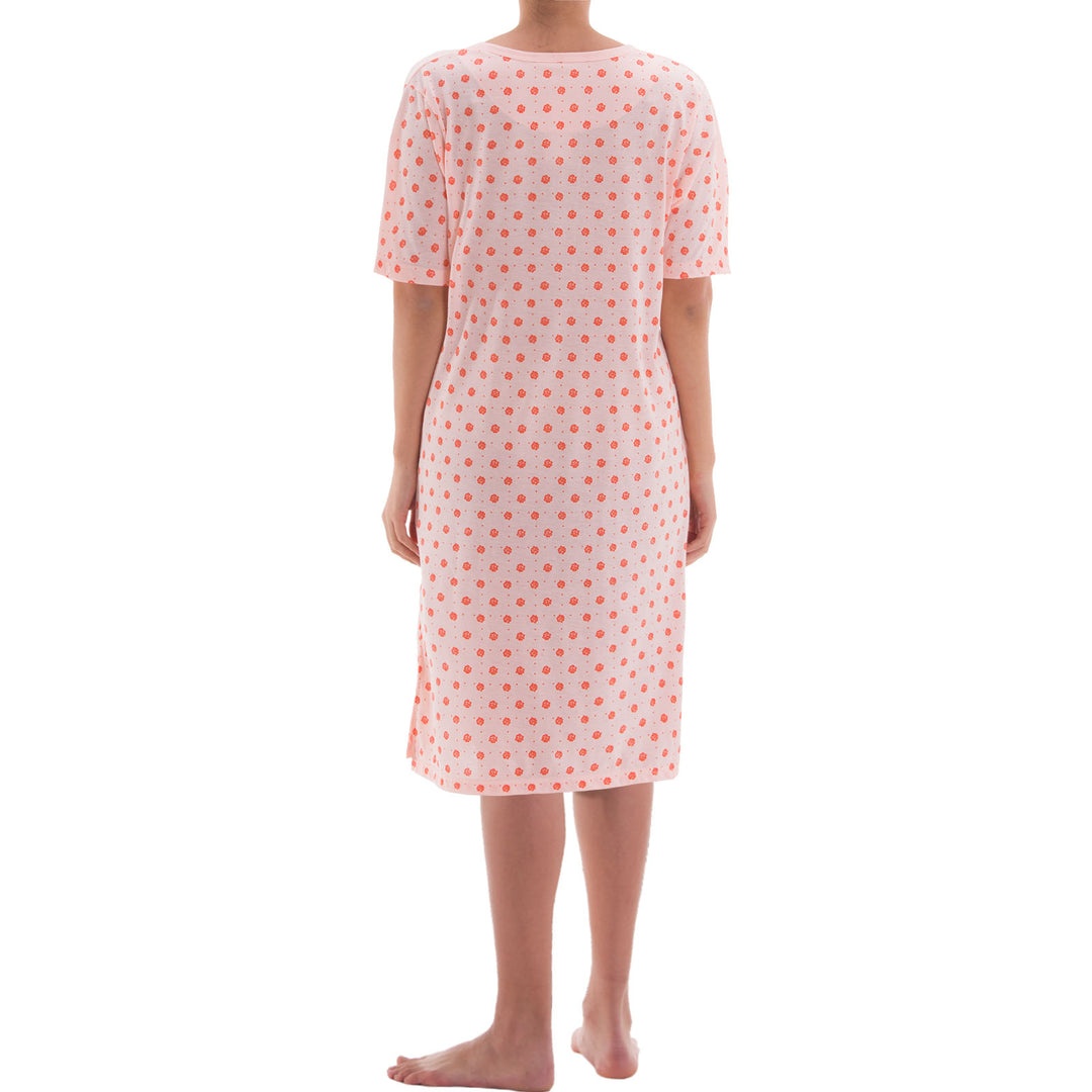 Nightgown short sleeve - rose print