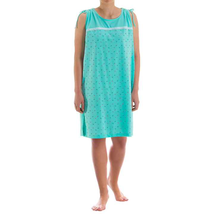 Nachthemd Kleid - Schleifchendruck