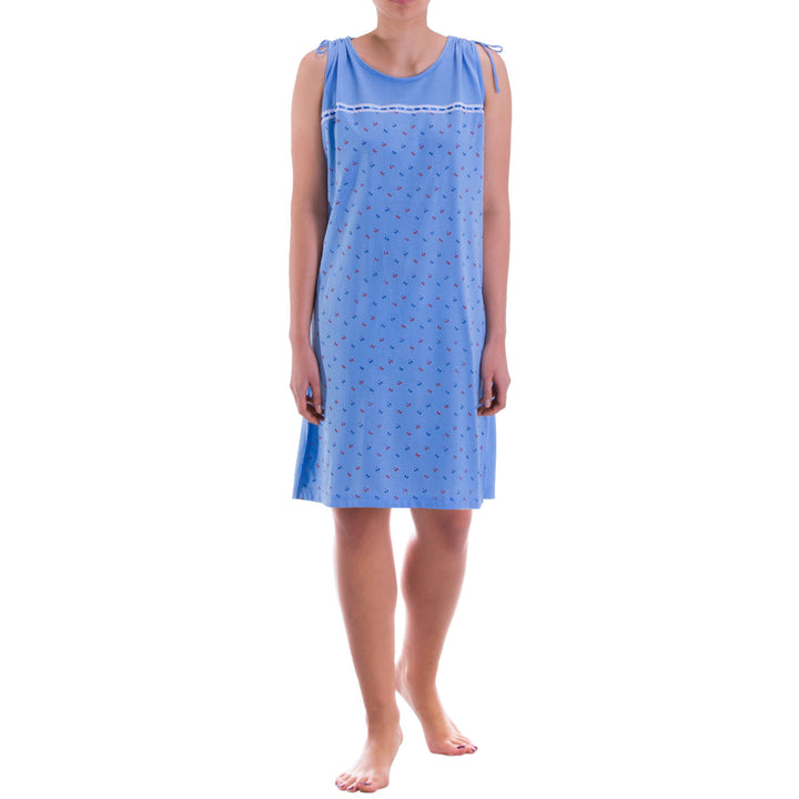 Nachthemd Kleid - Schleifchendruck