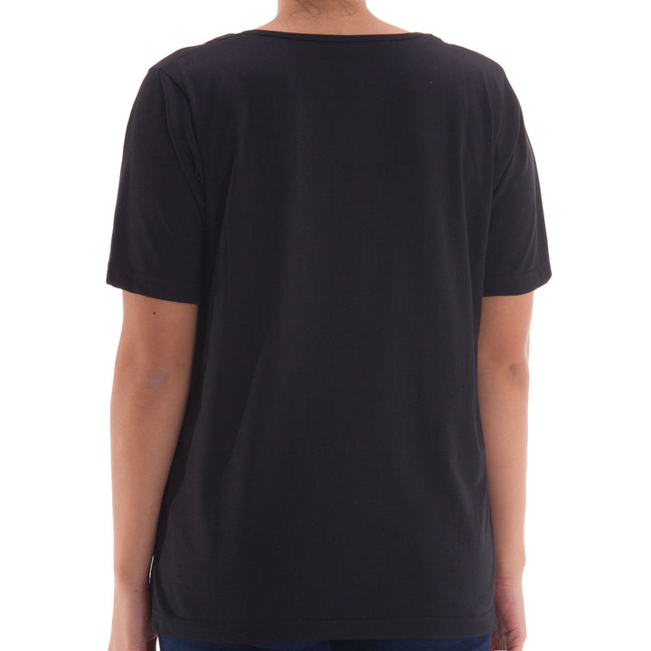 T-Shirt - Blumen Steinapplikation