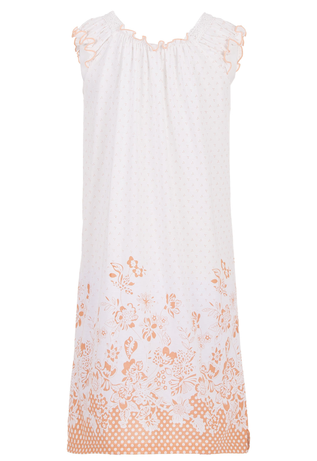 Nightgown short sleeves - Flowers Romance