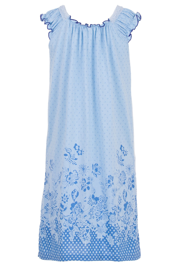 Nightgown short sleeves - Flowers Romance