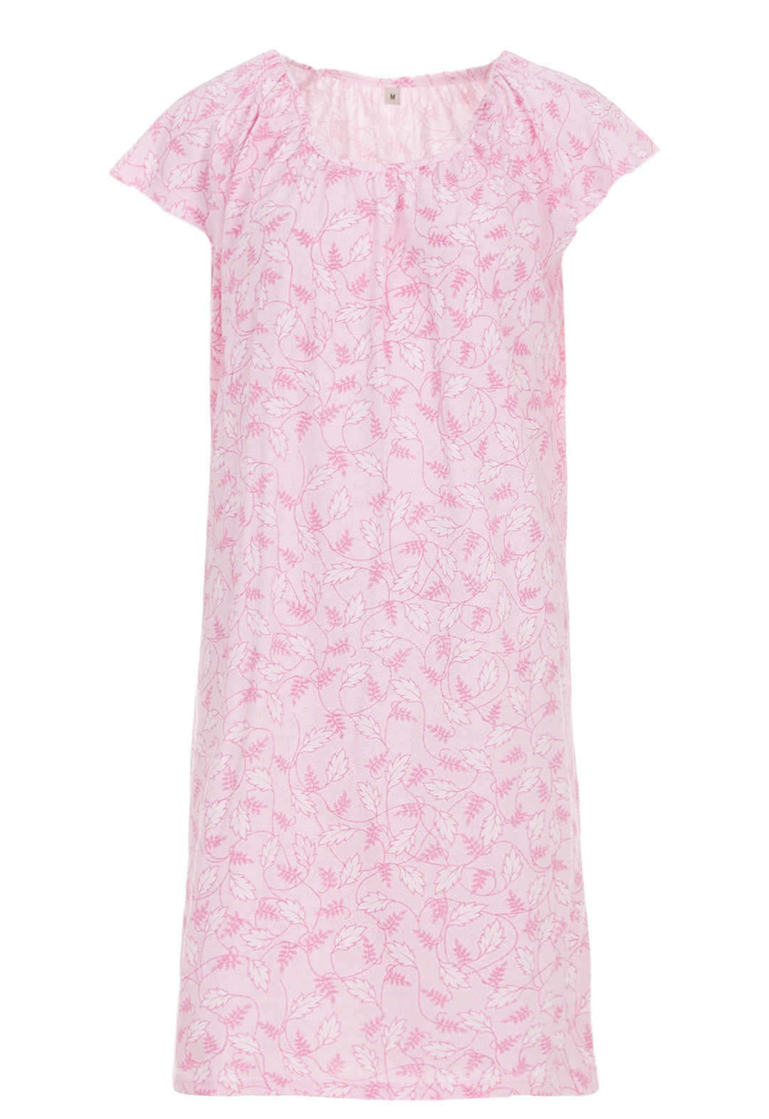 Nightgown short-sleeved - tendrils of leaves