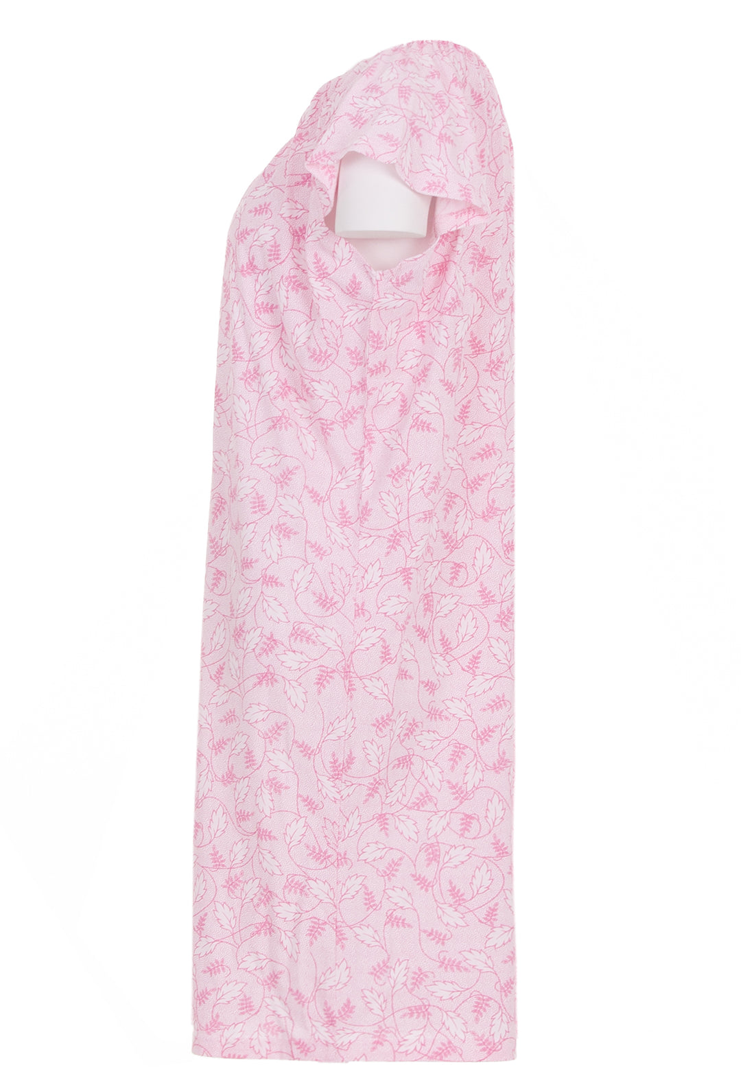 Nightgown short-sleeved - tendrils of leaves