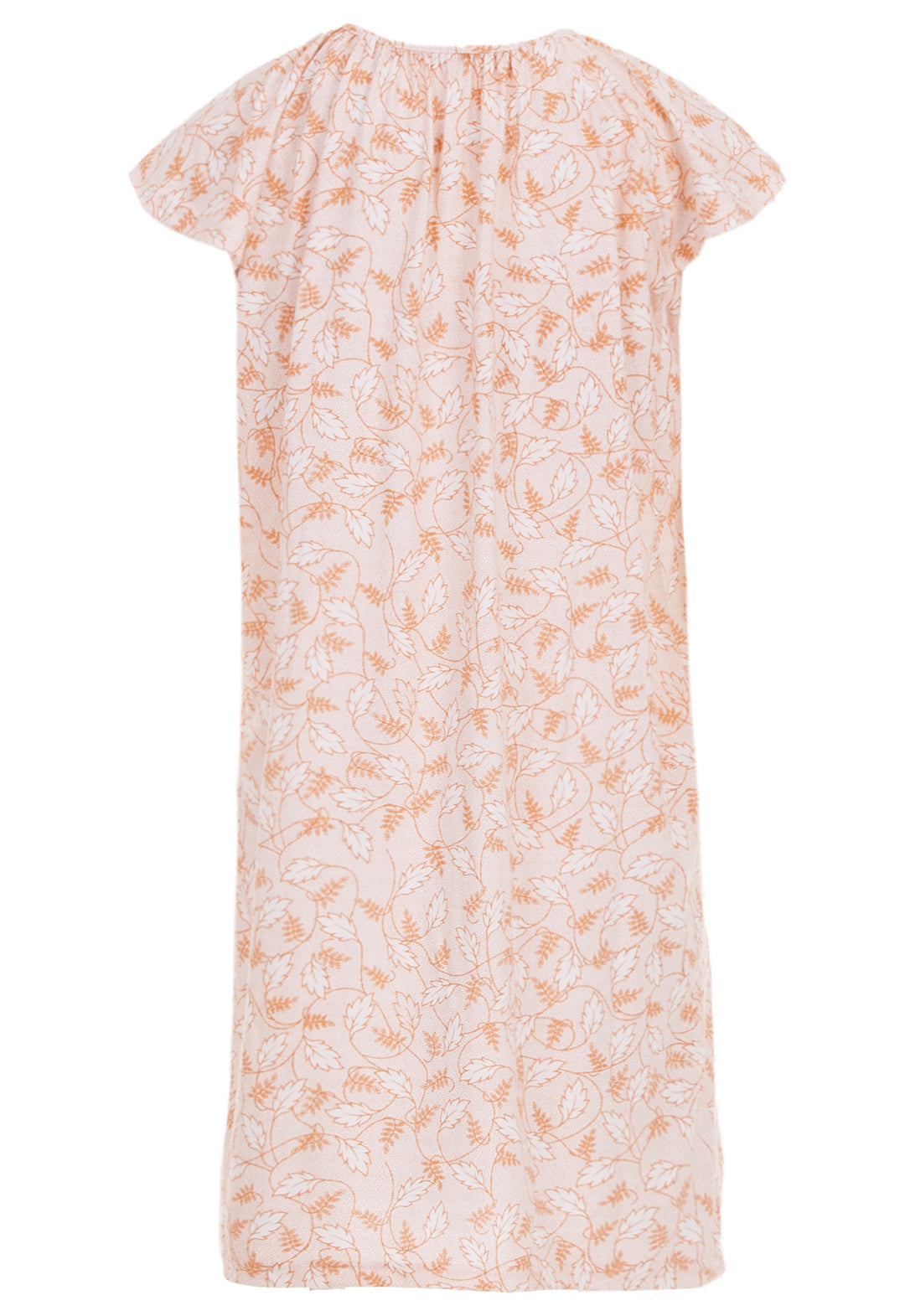 Nightgown short-sleeved - tendrils of leaves