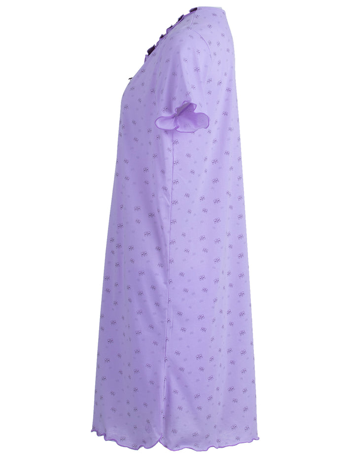 Nightgown short sleeves - Heart Dots Butterfly