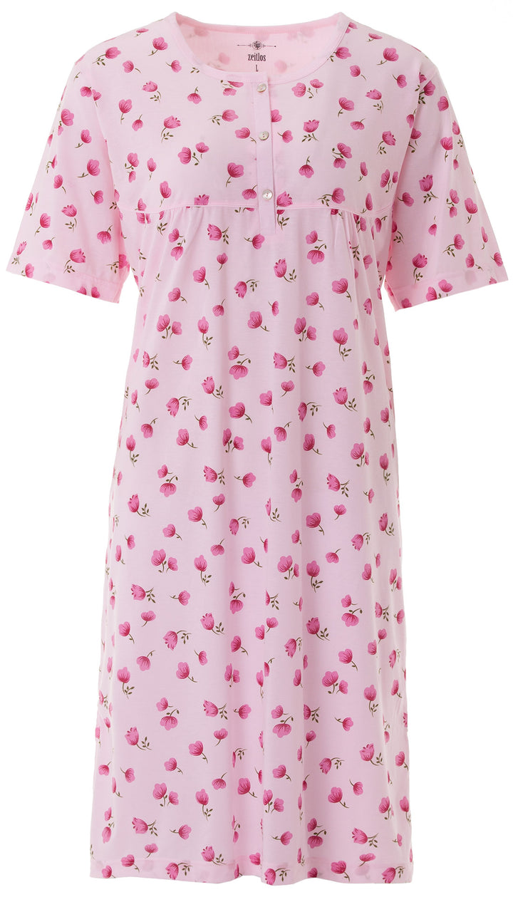 Nachthemd Kurzarm - M-6XL Big Flowers