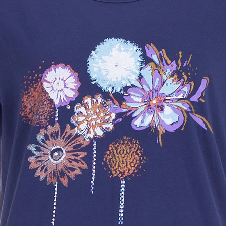 T-Shirt - Blume Steine