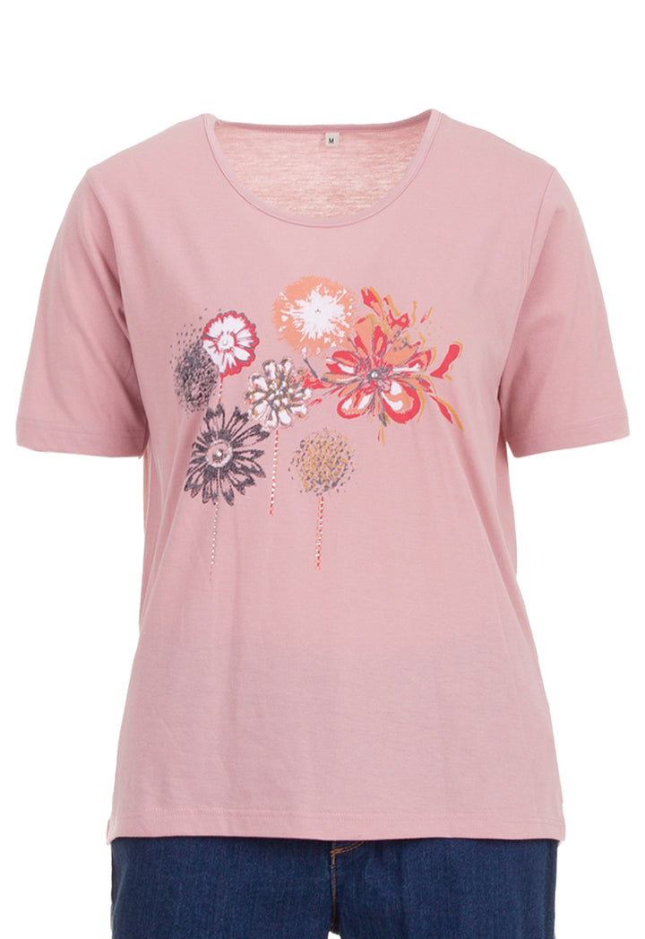 T-Shirt - Blume Steine