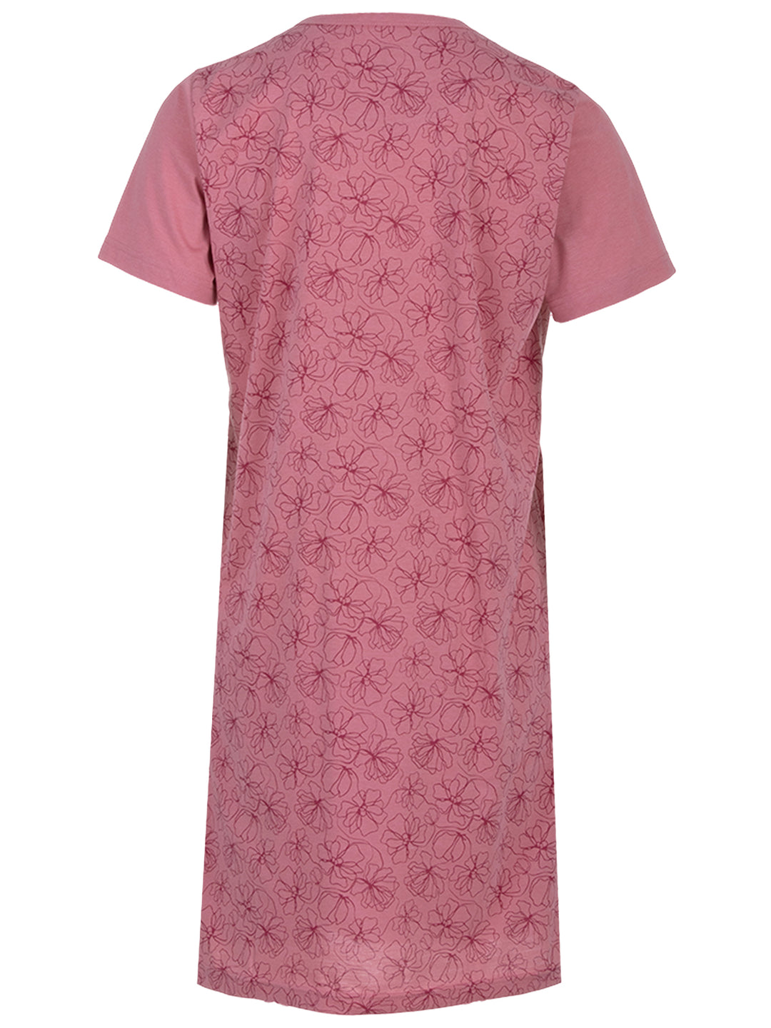 Nightgown short-sleeved - Blossoms Floral box pleat