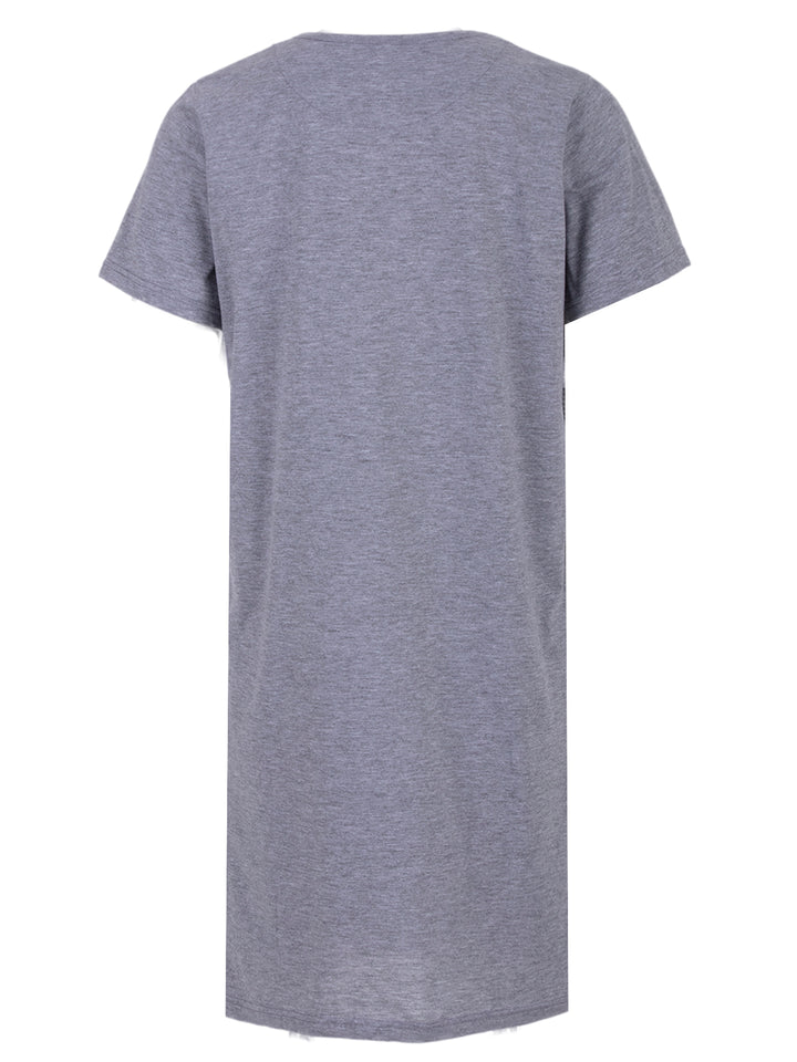 Nightgown short-sleeved - flower tendrils