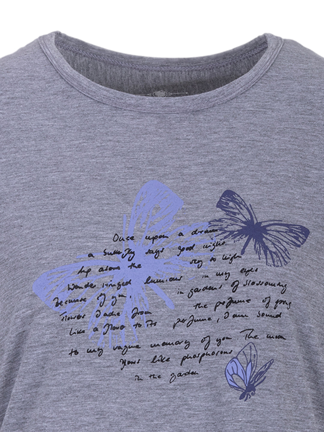 Nightgown short-sleeved - flower tendrils