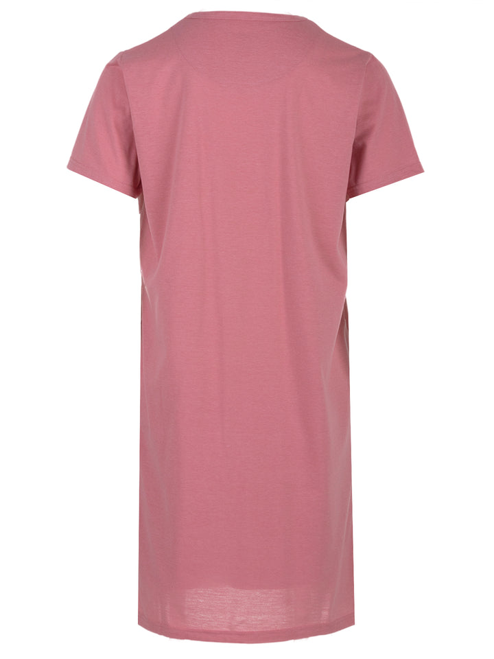 Nightgown short-sleeved - flower tendrils