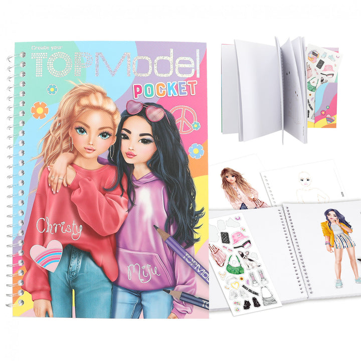 TOPModel Pocket Coloring Book
