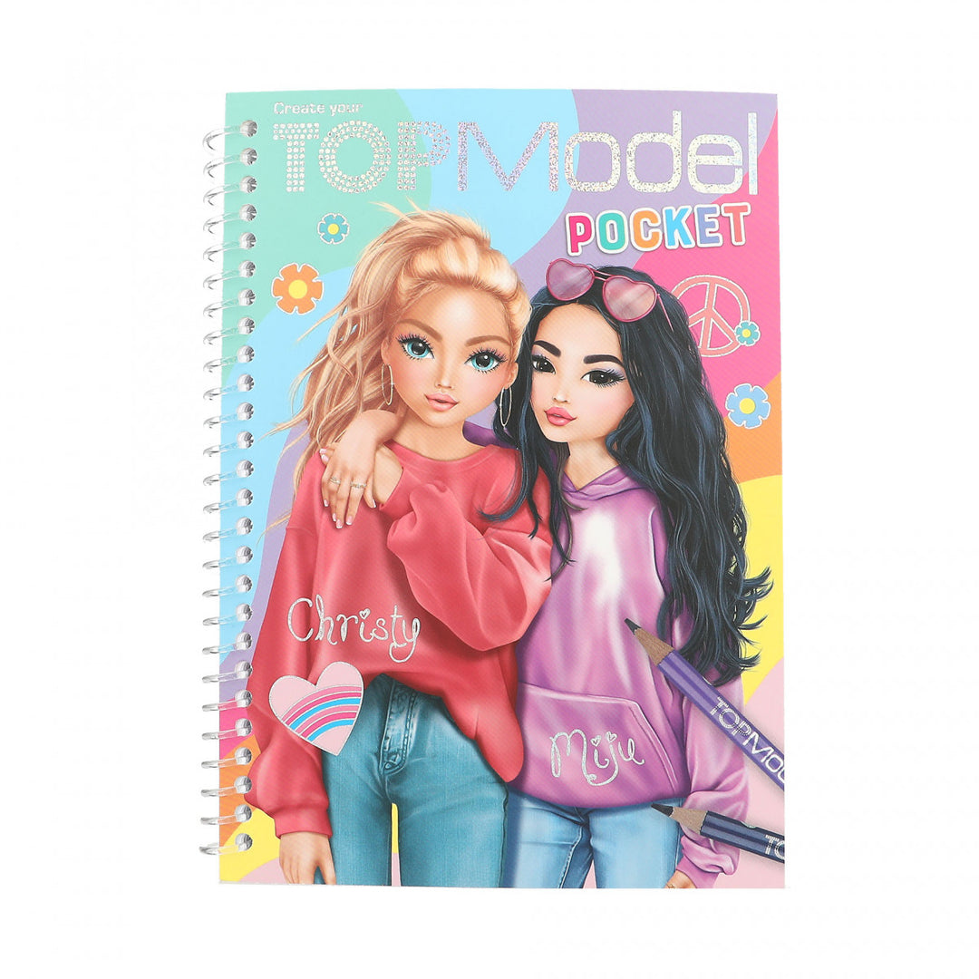 TOPModel Pocket Coloring Book