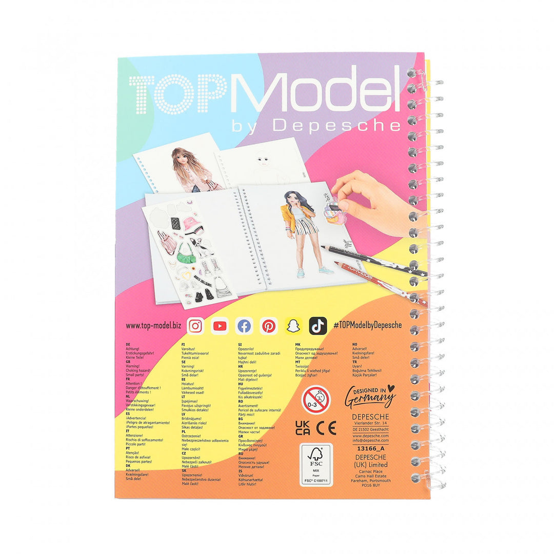 TOPModel Pocket Coloring Book