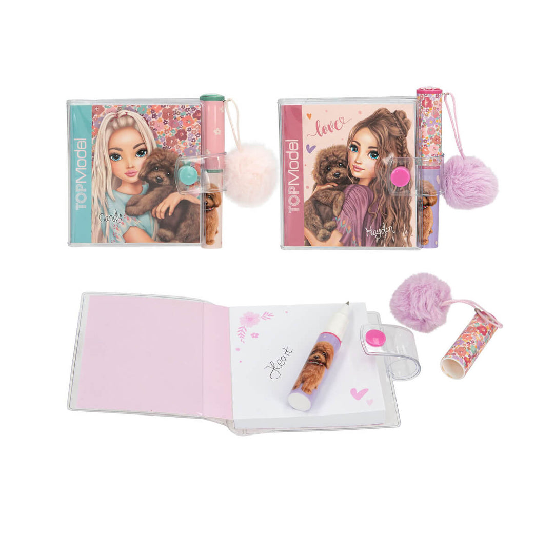 TOPModel Mini Notizbuch mit Kugelschreiber FLORAL