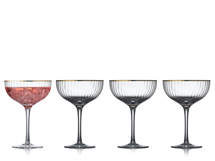 Cocktail glass Palermo gold rim